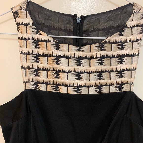 Pollini Black cocktail dress with gold threaded chest and back. Italian couture. - Picture 7 of 7